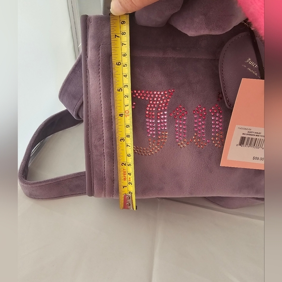 NWT Juicy Couture Big Spender Mini Tote In Dusty Violet - Picture 14 of 16